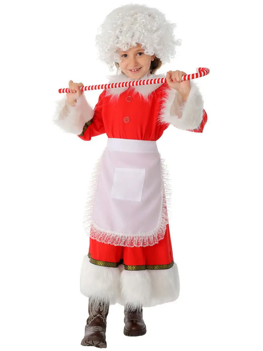 زي أداء الأطفال الجديد من Cisas Mrs. Claus، أداء الهالوين التقليدي الصيني العرقي للنساء...