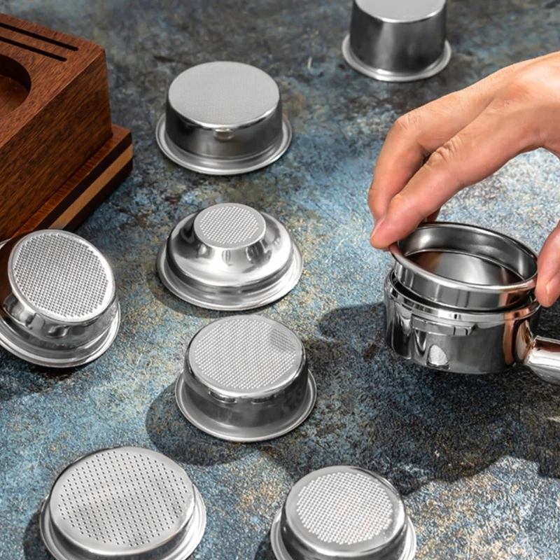 Ручка для кофемашины из нержавеющей стали, чаша для порошка, прочная корзина с фильтром для кофемашины, легко моется, для чашки,