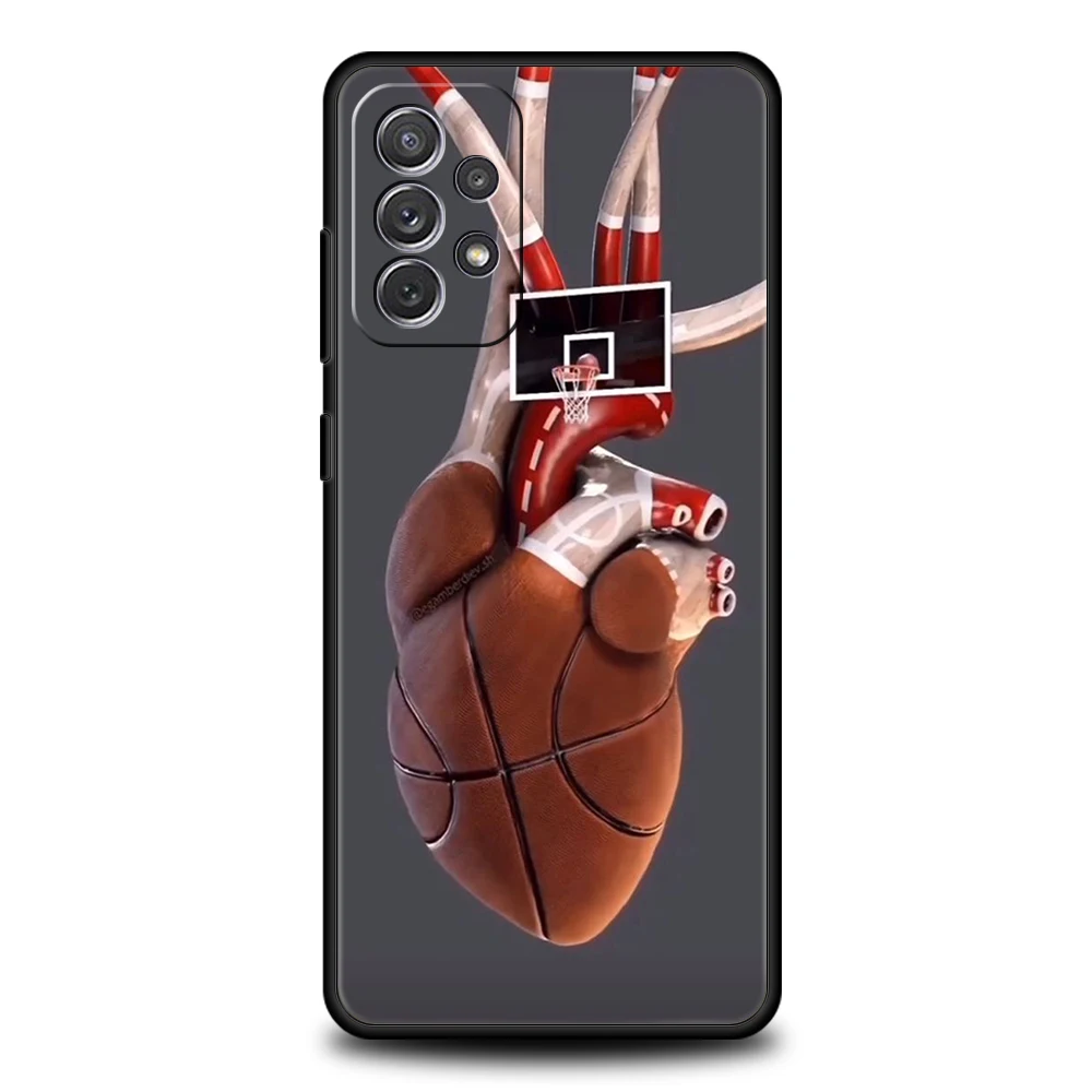 Football Sport Phone Case for Samsung Galaxy A15 A14 A25 A54 A34 A51 A71 A72 A73 A32 A52 A52S A11 A21S A31 A41 5G Soft Shell Bag