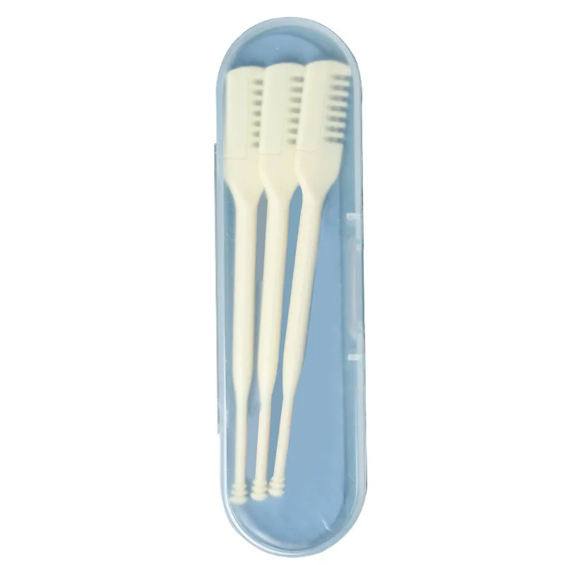 

Cross border dual head nose hair manual safe cleaning nostrils dual head portable nose hair trimmer men's nose hai