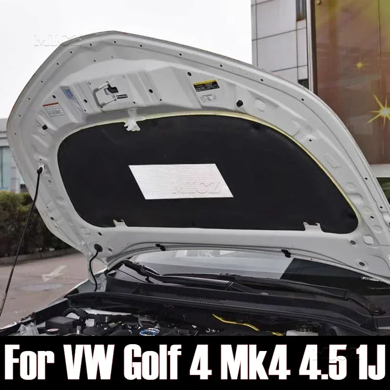 For Volkswagen VW Golf 4 Mk4 4.5 1J Car Hood Engine Insulation Pad Liner Cotton Soundproof Cover Heat Mat Accessories 1998-2003