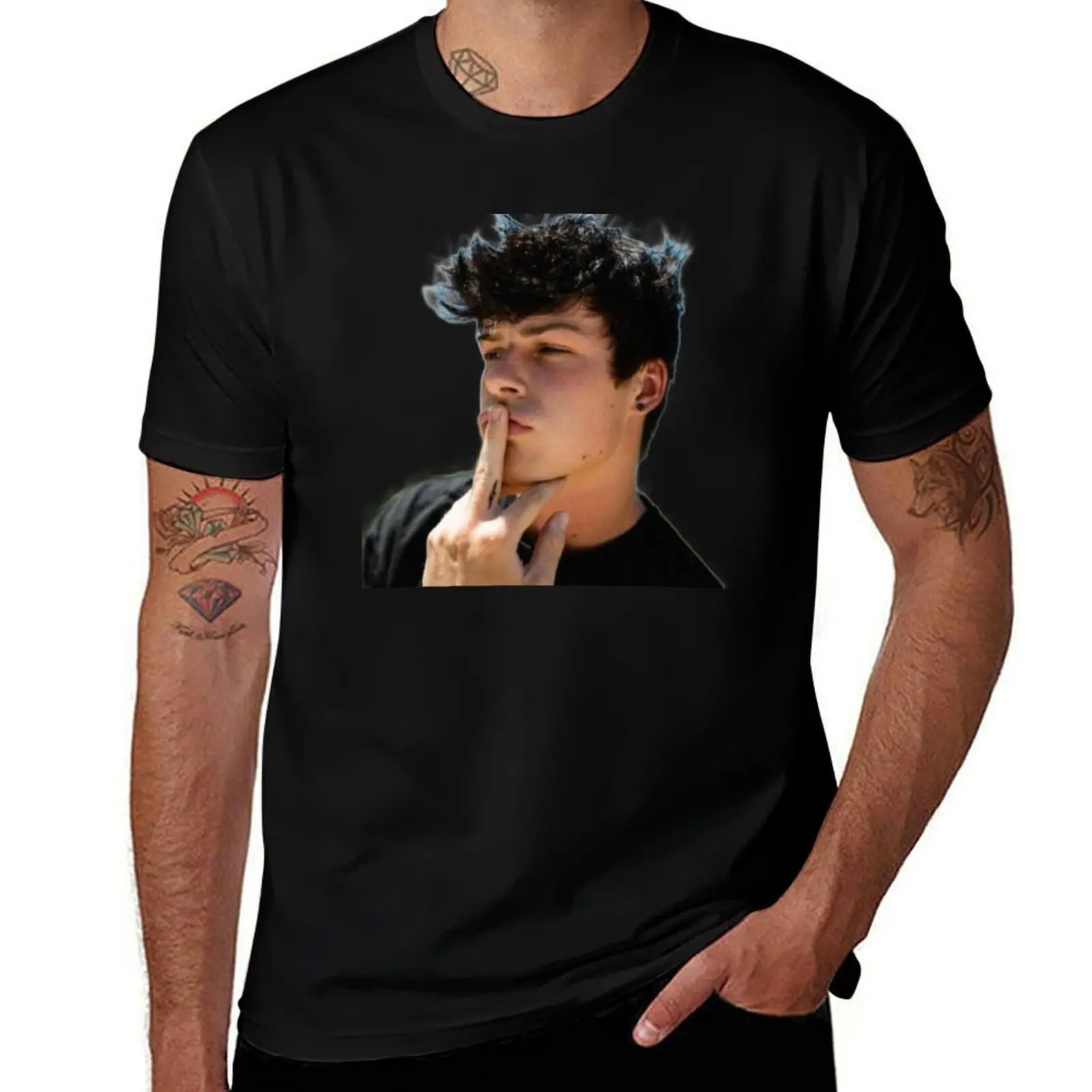 Blake Gray T-Shirt Basic Tee Shirt for Everyday Outfit T-Shirt