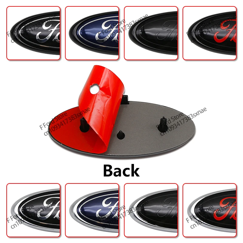 

ABS Car Front Grille Logo Sticker Card Foot Logo Sticker For Ford Mondeo Explorer Ranger focus Fiesta Shelby Transit EcoSport