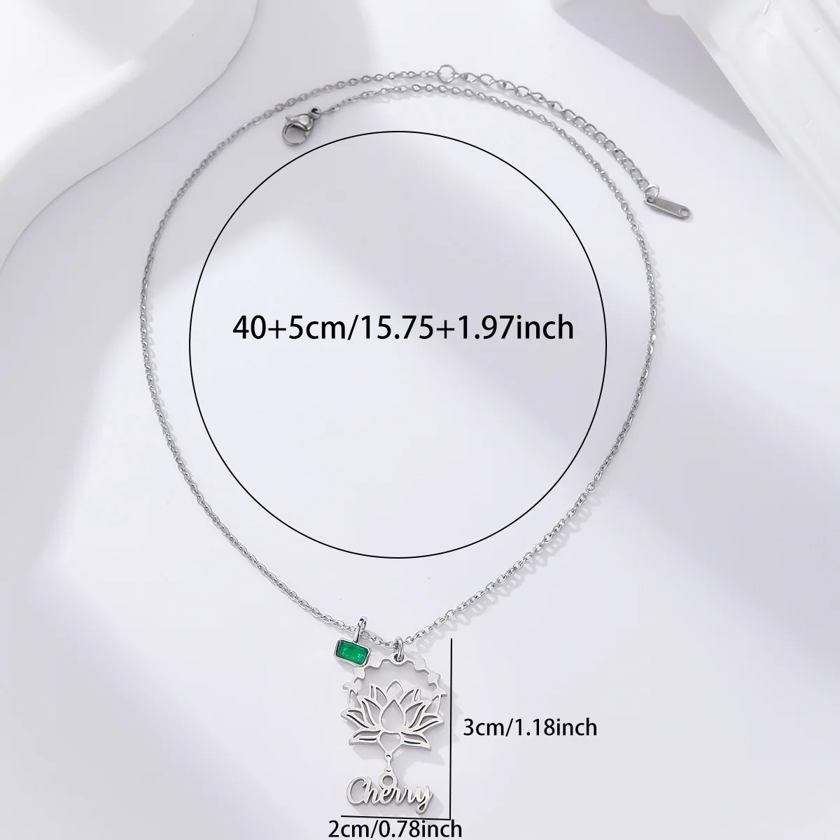 Todorova Custom Name Golden Lotus Flower Necklace for Women Girl Stainless Steel Yoga Spiritual Amulet Clavicle Choker Jewelry