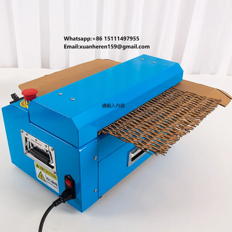 High-Performance PLC & Motor Cardboard Shredder & Embossing Machine CE Certified 110V/220V 3m/min
