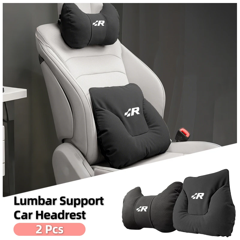 

Car Accessories Headrest Lumbar Support Seat Neck Pillow For VW R Golf Polo Passat mk5 Scirocco Jetta GTE GTI Tiguan CC T-ROC Sh