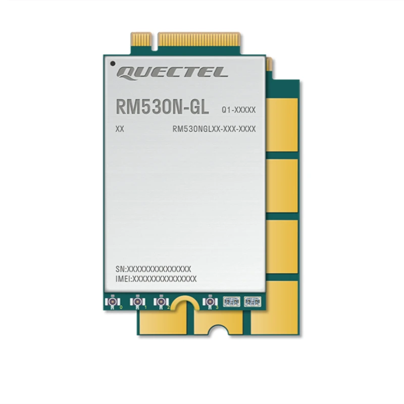 Quectel RM530N-GL Sub-6GHz & mmWave 5G module Based on 3GPP Release 16 Worldwide 5G and LTE-A coverage integrated GNSS receiver