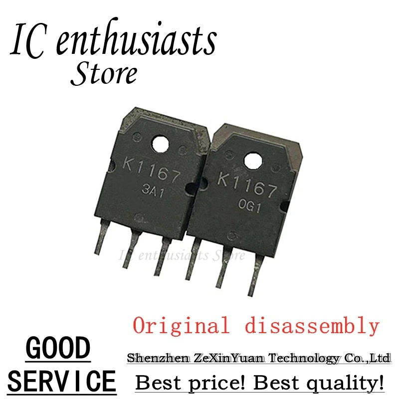 5PCS 10PCS 2SK1167 K1167 TO-3P Original disassembly