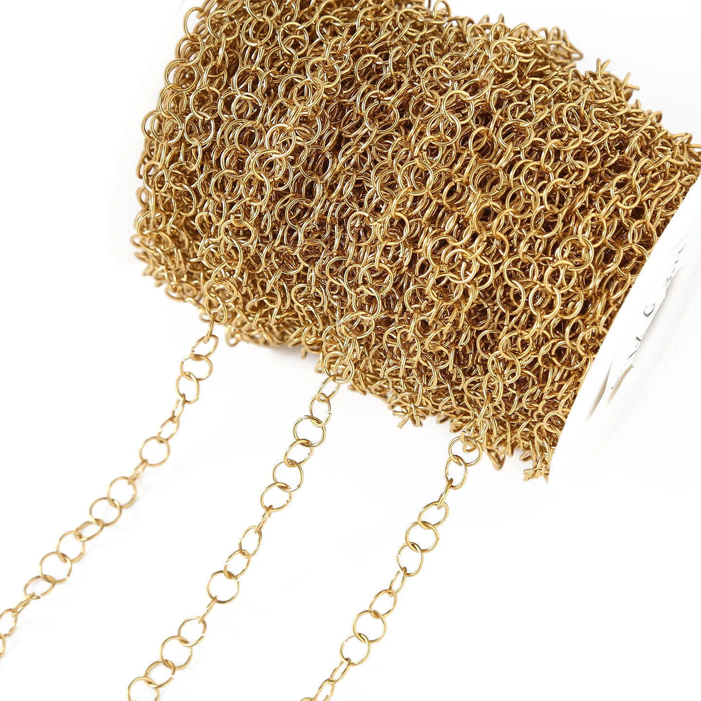 

5Meters Stainless Steel Open Jump Rings Circle Shape Chain for Necklace DIY Jewelry Making Findings Materials Accessories