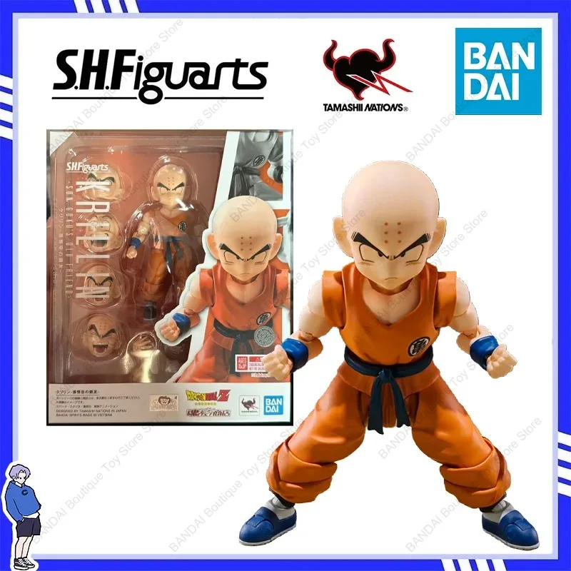 

Original BANDAI Dragon Ball Z S.H.Figuarts SHF Krillin Action Figures Model Collection Toys