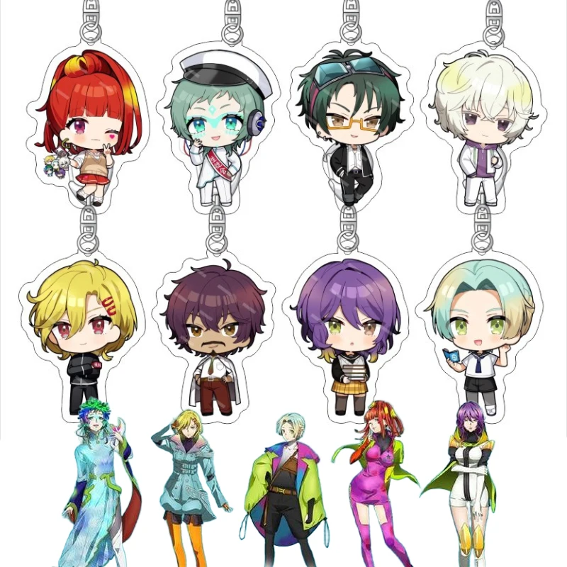 Аниме-игра-gnosia-gina-sq-stella-otome-брелок-для-косплея-kawaii-акриловый-брелок-двусторонний-брелок-для-ключей-сумка-орнамент-украшения-реквизит