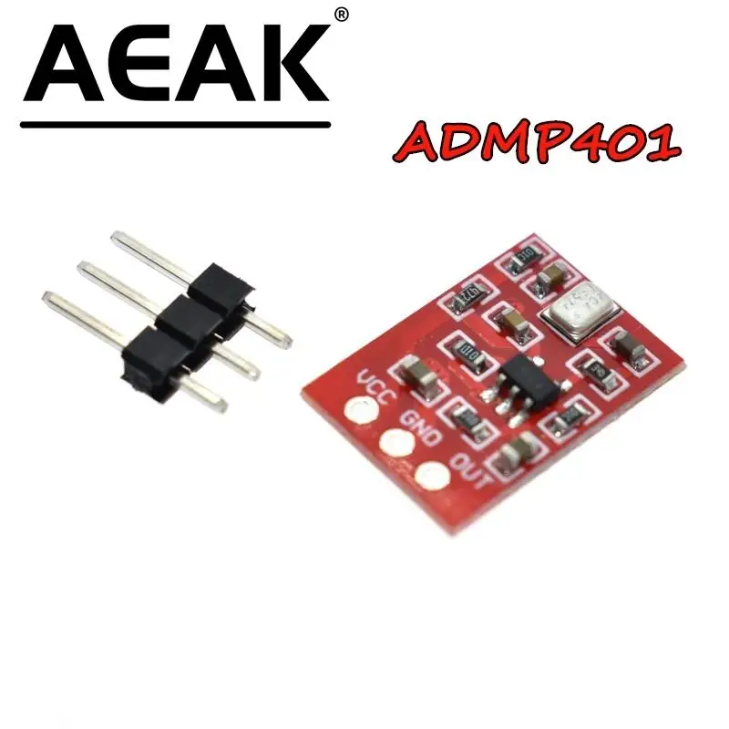 ADMP401 ADMP404 MEMS scheda modulo Breakout microfono per Arduino Universal 1.3cm * 1cm 1.5 a 3.3VDC con pin