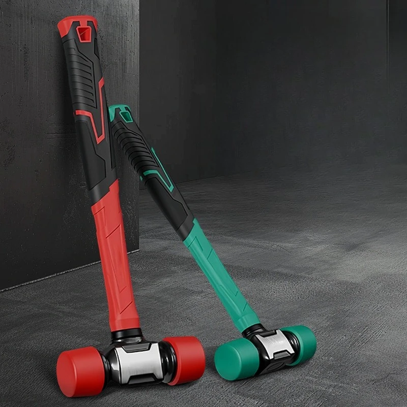 27/36mm Rubber Hammer Multifunctional High Resilience Rubber Hammer Anti-vibration Nonslip Professional Work Tool For Floor Tile