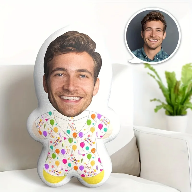 

Customized photo plush pillows for home decor and personalized gifts for special occasions. Machine washable