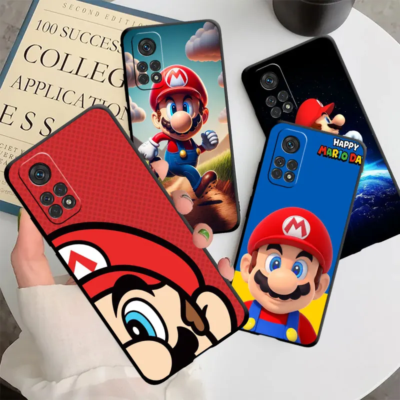 Case For Xiaomi Mi Poco X3 NFC 11 Lite 11T Pro X5 X4 M3 M4 F3 12 10T 9T F1 C40 C51 C55 Soft Phone Cover Cartoon M-Marios Funda