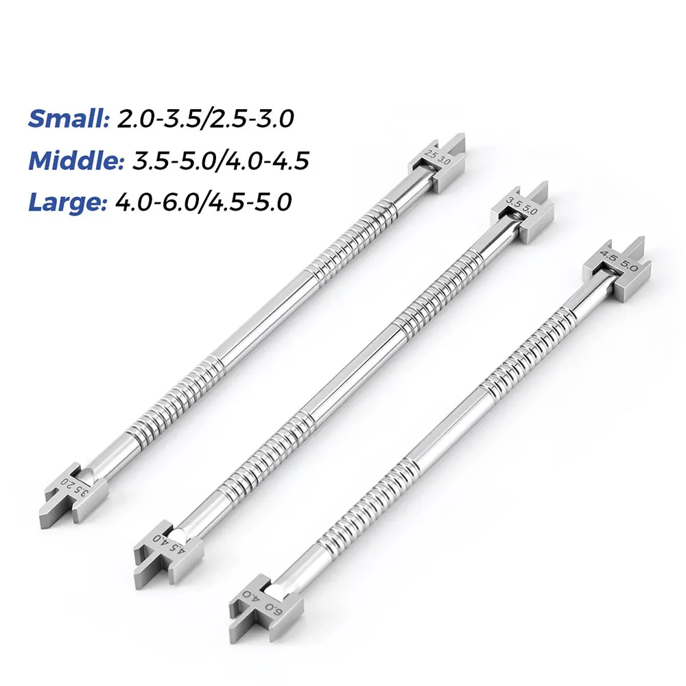 3PCS AZDENT Dental Kieferorthopädische Klammern Position Gauge Einstellbare Edelstahl Halterung Stellungs Zahnmedizin Werkzeug Autoklavierbar – Detail 1