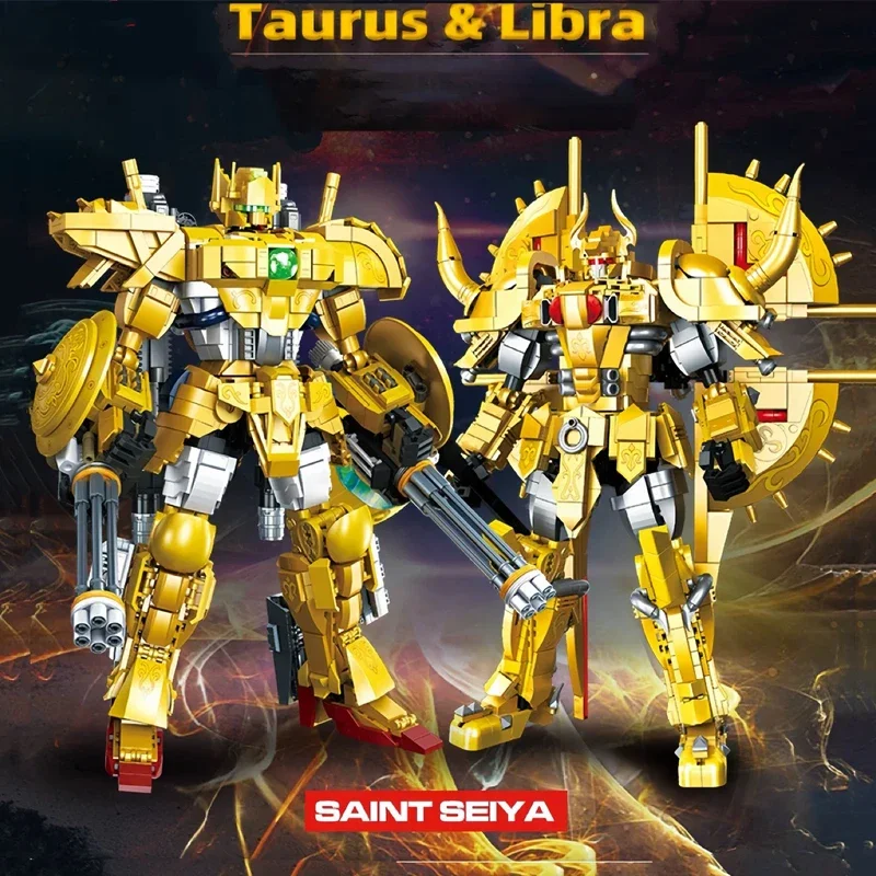 Ideas Series Taurus Mecha Building Blocks Creative Expert Libra Mech Robot Model Bricks Assemble Toys For Children Xmas Gift Moc