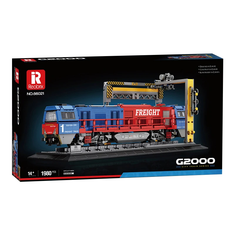 

IN STOCK Reobrix 66021 MOC G2000 Freight Train Building Blocks Assembling Bricks Model Children's Toys Christmas Gift Set