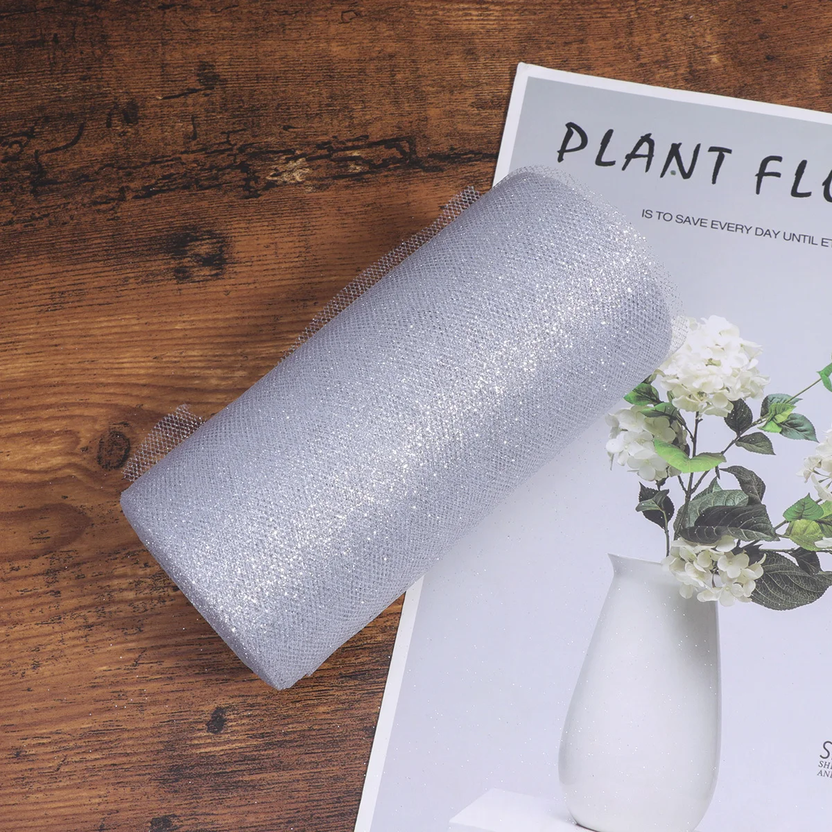 

1 Roll 15Cm 25 Yards Wedding Gauze Roll Tulle Netting For Bridal Decoration Diy Craft Tutu Skirt Chair Sash Table