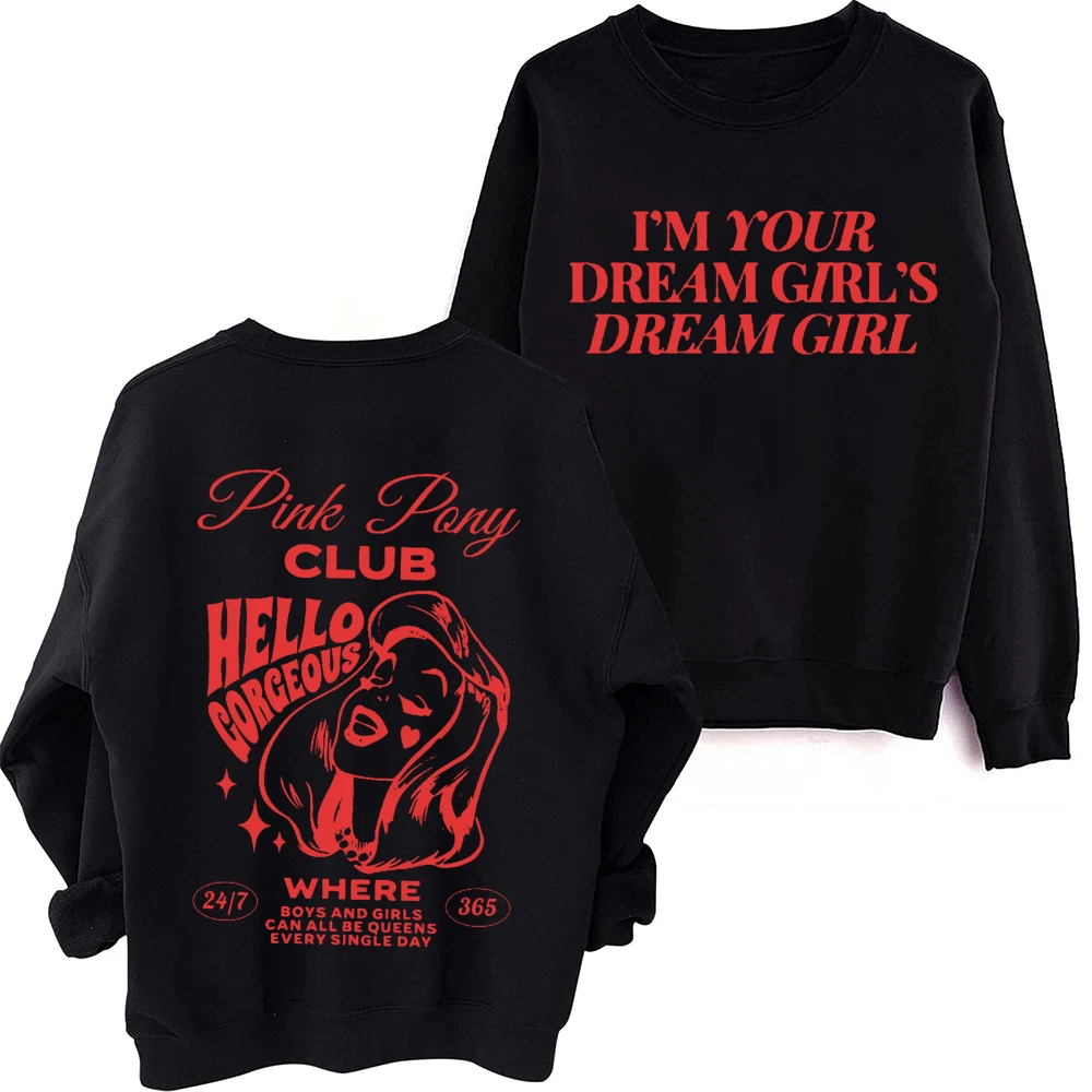 Chappell Roan The Midwest Princess Tour 2024 Sweatshirt Harajuku Hip Hop Round Neck Long Sleeve Oversized Hoodie