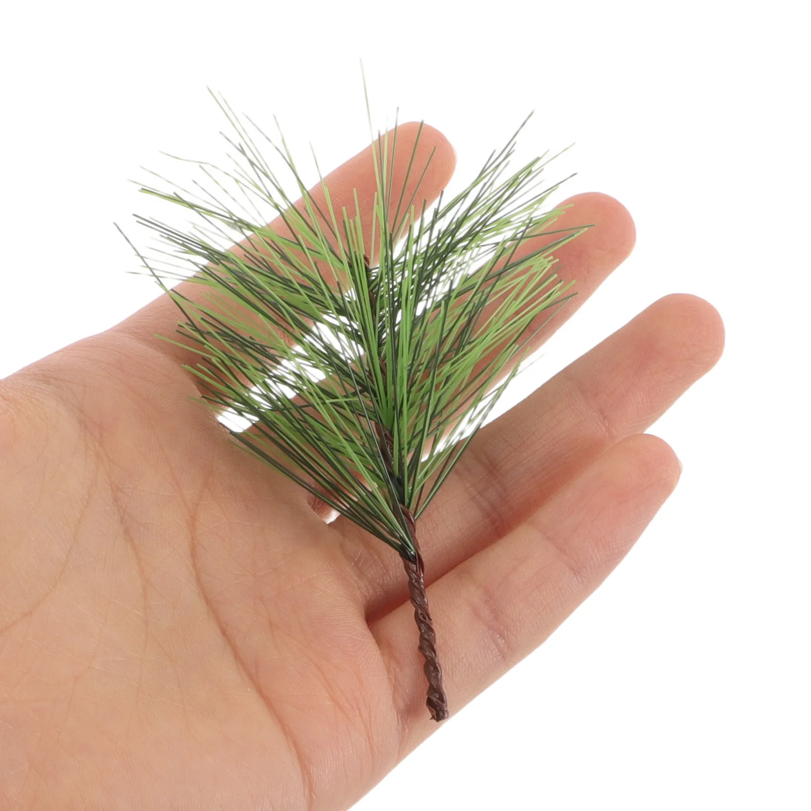 

60pcs Faux Pine Picks Realistic Artificial Pine Needles For Christmas Wreaths Trees Decor Craft Home Holiday Party Decoration