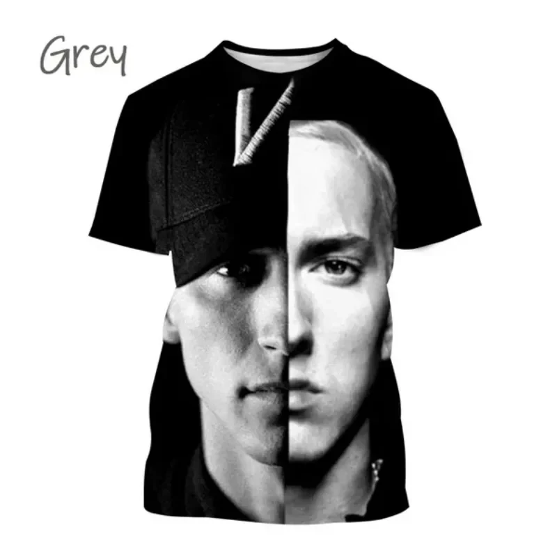 Best Rapper Eminem T-shirt stampa 3D uomo/donna popolare magliette a maniche corte moda Hip-hop Trend Streetwear abbigliamento Unisex