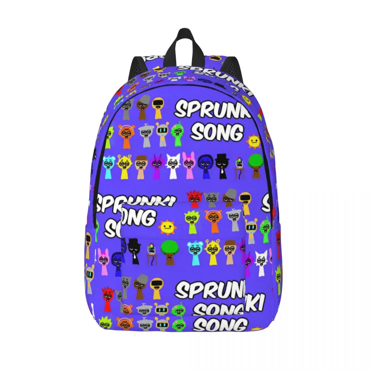 Sprunki Incredibox Backpack for Men Women Teenage High School Hiking Travel Daypack Beats Game Laptop Canvas Bags Sports