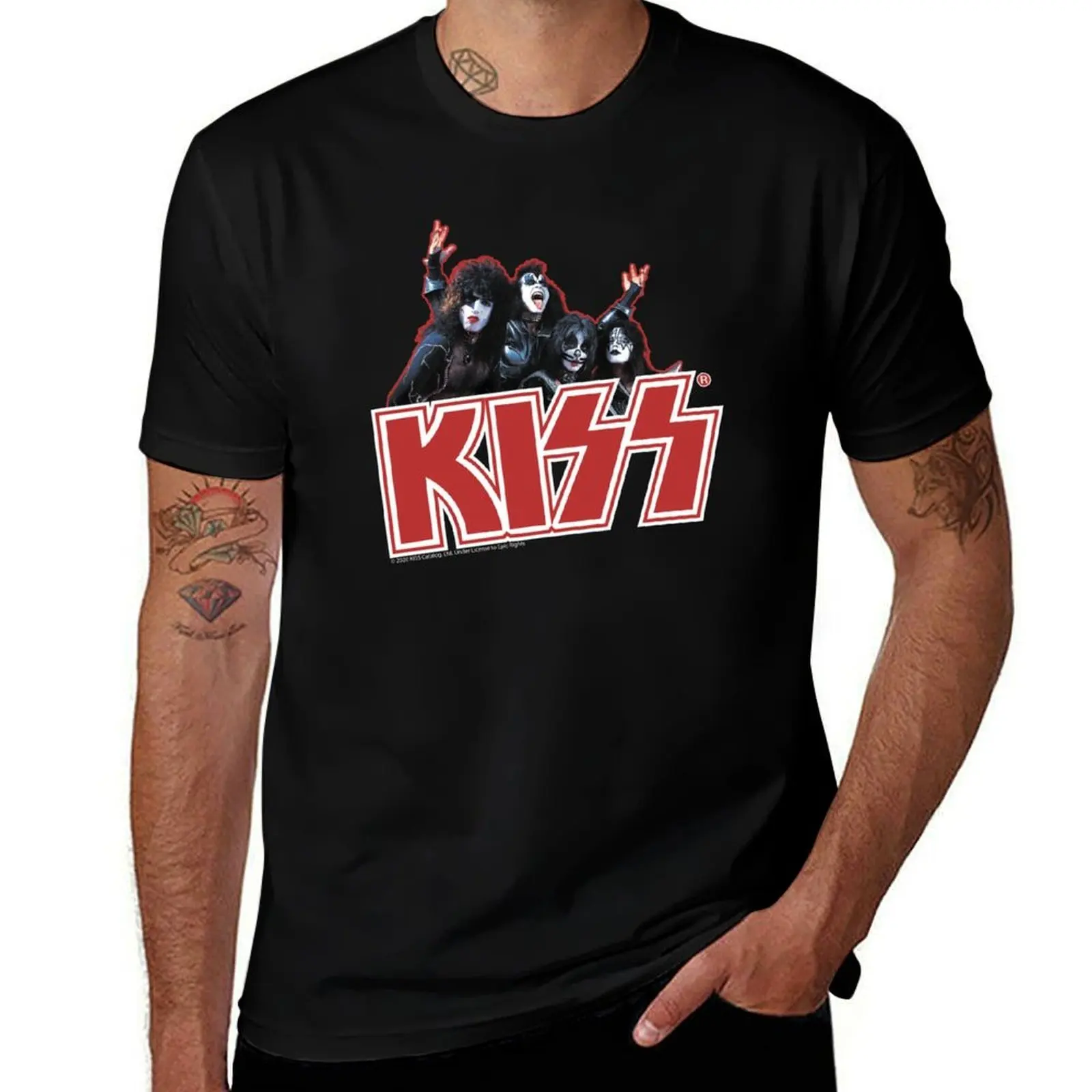 

KISS Demon, Starchild, Spaceman and Catman T-Shirt t shirt personalised t shirts for man cotton T-Shirt