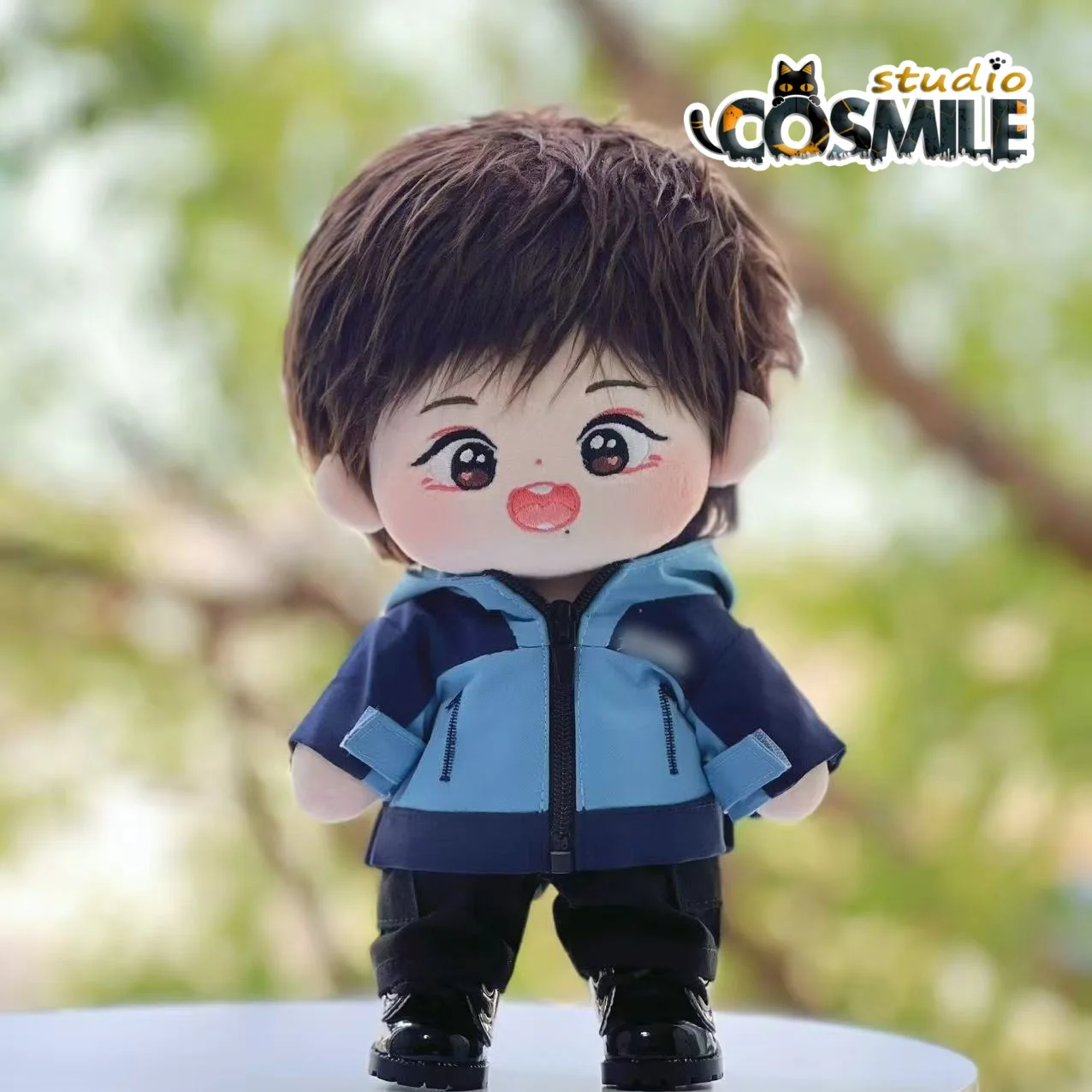 

The Untamed Star Idol Xiao Zhan Blue Tracksuit Jacket Casual Fashion 20cm Plush Doll Accessories Doll's Clothes BJYX GG Dec