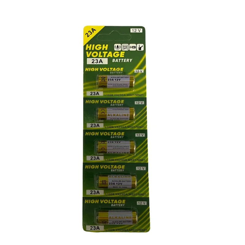 12V 23A Battery for Doorbell Remote Control Electric Toys A23 Alkaline Battery Pack 23GA A23S E23A EL12 MN21 V23GA GP23A LRV08 - view 6
