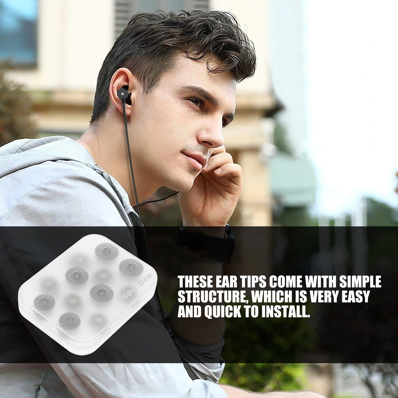 

Sponge Ear Tips Comfortable Memory Foam Earphone Accessory Easy Wear Black Replacement Ear Cap Pads For Headphone Steady Running
