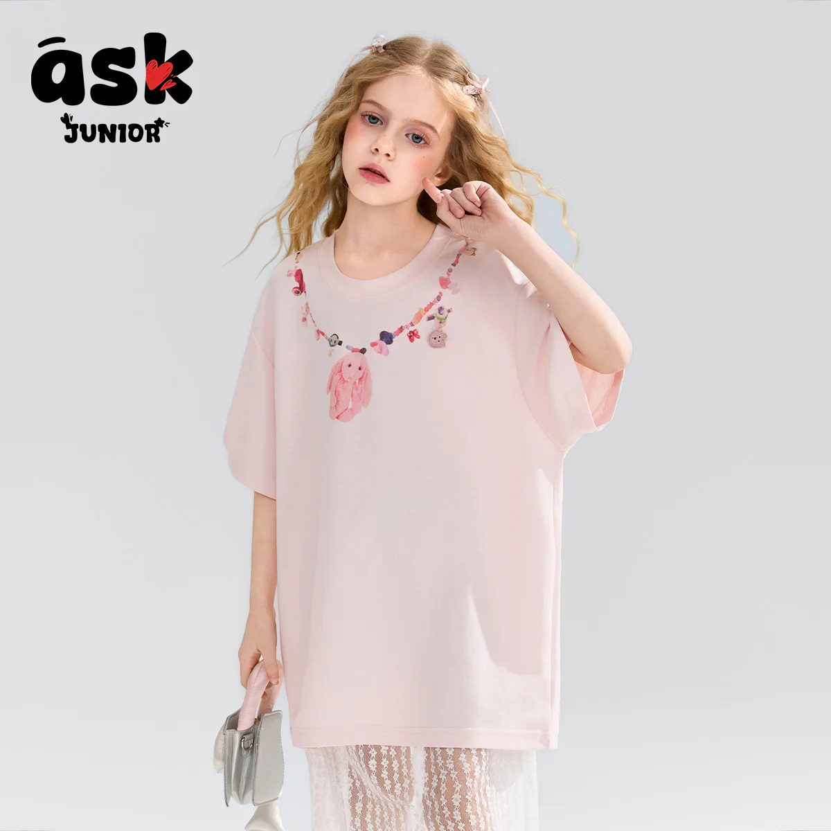 اسأل فستان تي شيرت شبكي مطبوع عليه حيوانات ممتعة للفتيات الصغيرات #6