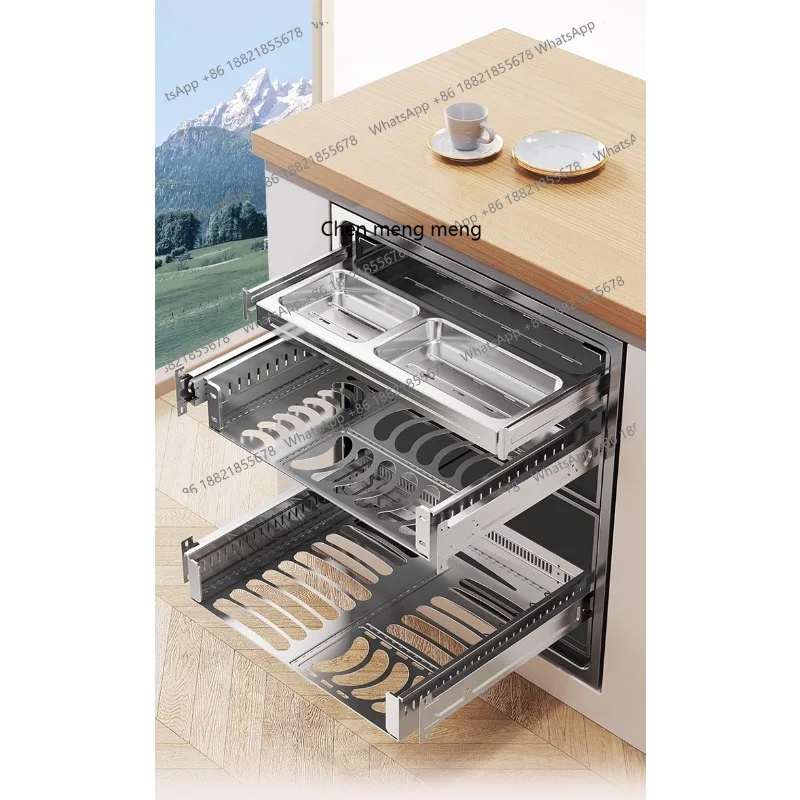 

Embedded disinfection cabinet, household, dishes and chopsticks drying integrated