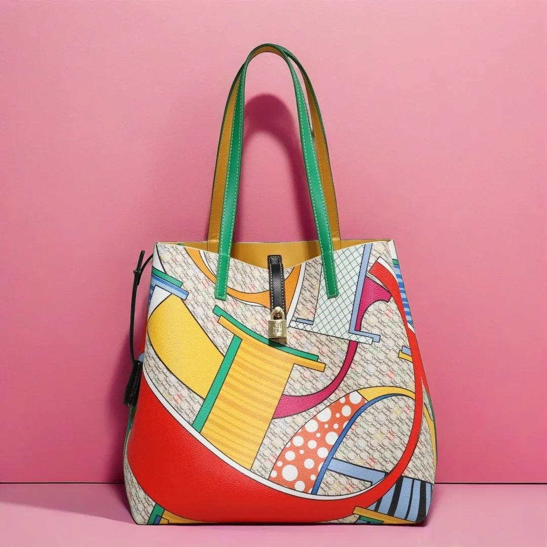 CHHC Design alla moda e di lusso primavera 2024 nuova borsa da donna Jacquard borsa a tracolla da pendolarismo colorata da donna