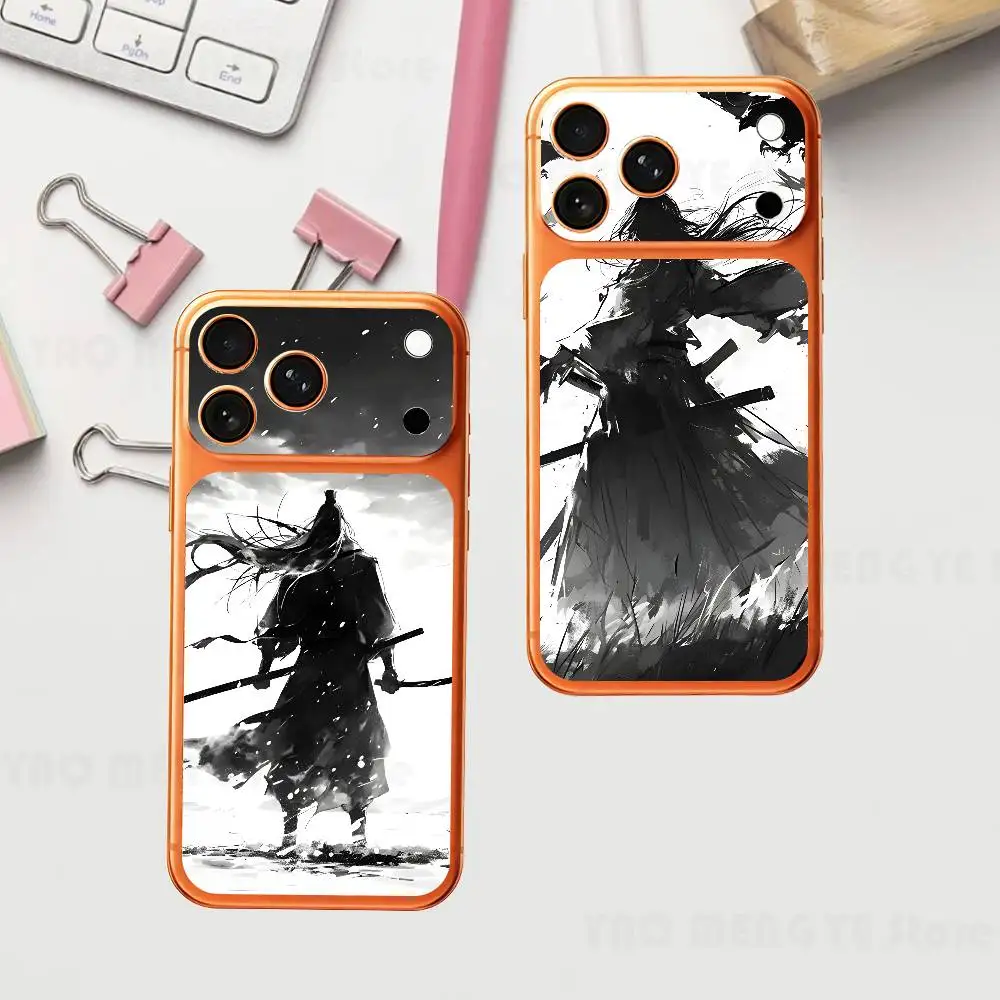 

Sword Wuxia Man Plain Decal Skin For IPhone17 Pro ProMax Back Film Cover Wrap Anti-scratch Durable Sticker