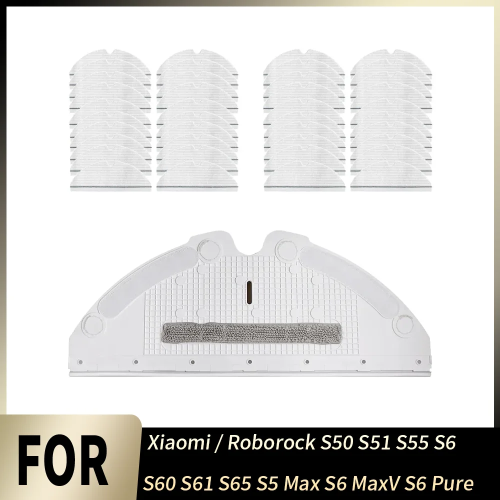 

Replacement Mop Cloth Rack And Disposable Mop Cloth For Xiaomi Roborock S50 S51 S55 S6 S60 S61 S65 S5 Max S6 MaxV S6 Pure Pad