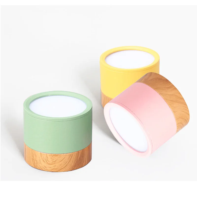 

Светодиодный потолочный светильник AC110V220V 5W7W 9W12W15W Современный светодиодный потолочный светильник из скандинавского дерева, прожектор для внутреннего декора