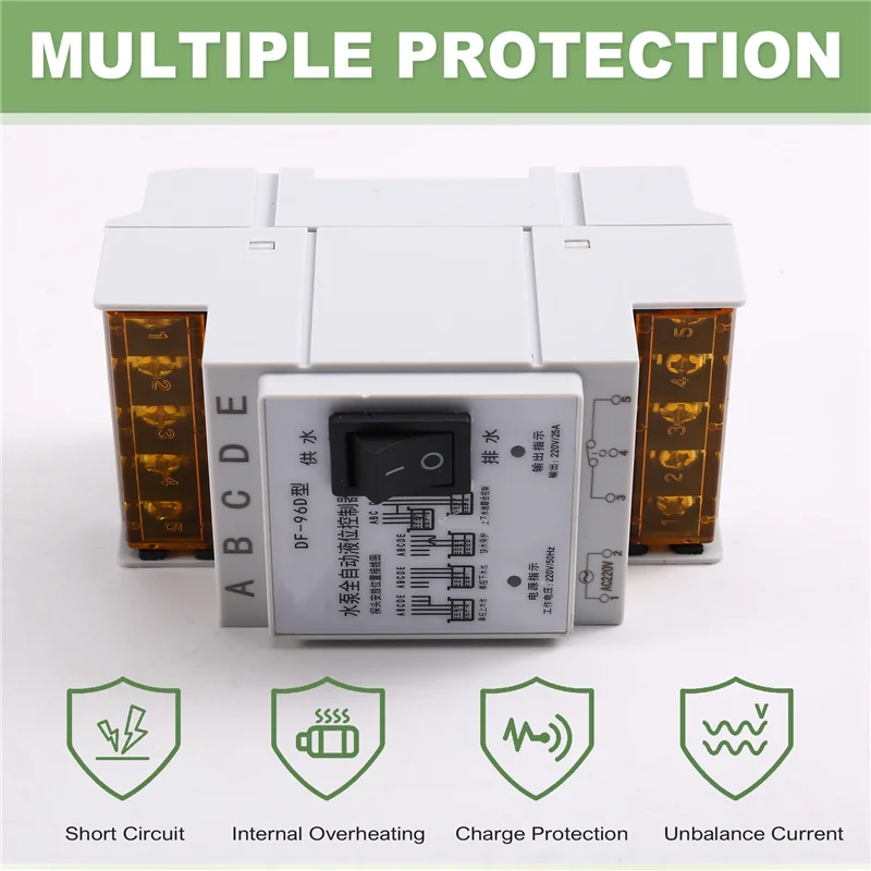 

AT02-Advanced 25A 220V New Automatic Water Level Controller For Home And Industry Pump Management