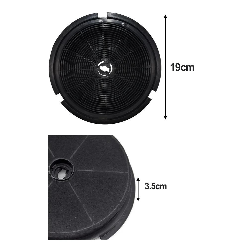 1pc Round Active Charcoal Filter For Exhaust Hoods For Refsta K25 1015427 Spare Parts Home Extractor Hood Accessories