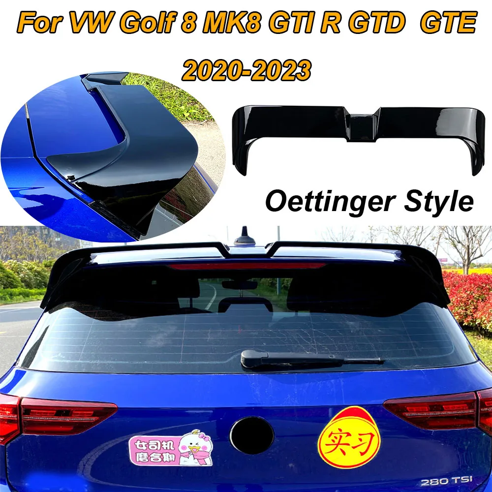 For VW Golf 8 MK8 GTI R GTD GTE Oettinger Style 20-23 Cars Rear Trunk Roof Sport Spoiler Wing Car Tail Top Wind Spoilers Wings