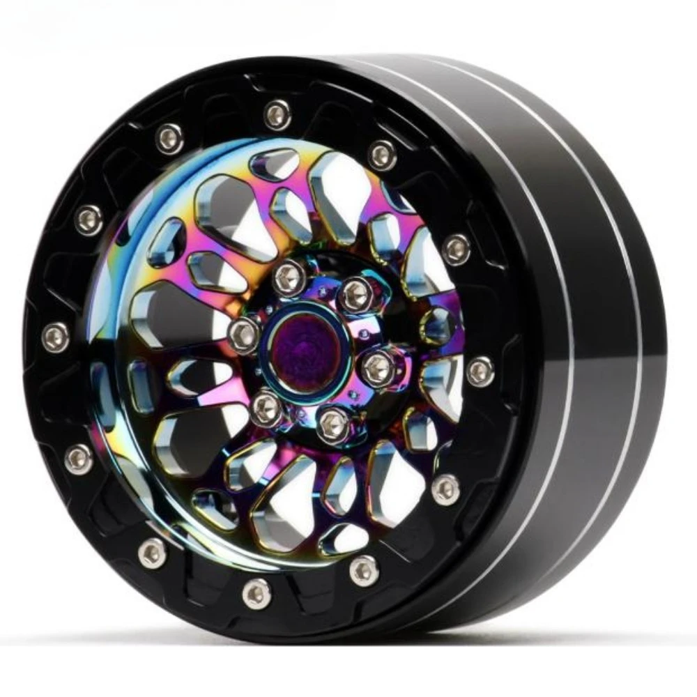 

4pcs 2.2 Inch Colorful Wheels Hub for 1/10 RC Crawler Car Traxxas TRX4 AXIAL SCX10 RC4WD Wraith Yeti KM2 D90 Upgrade Parts