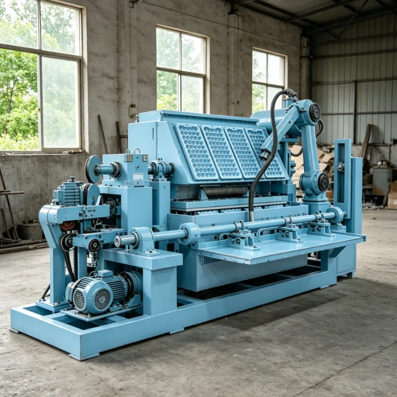Eco-friendly Custom Egg Tray Making Machine, Pulp Molding Equipment for Recycled Paper Egg Packaging Trays