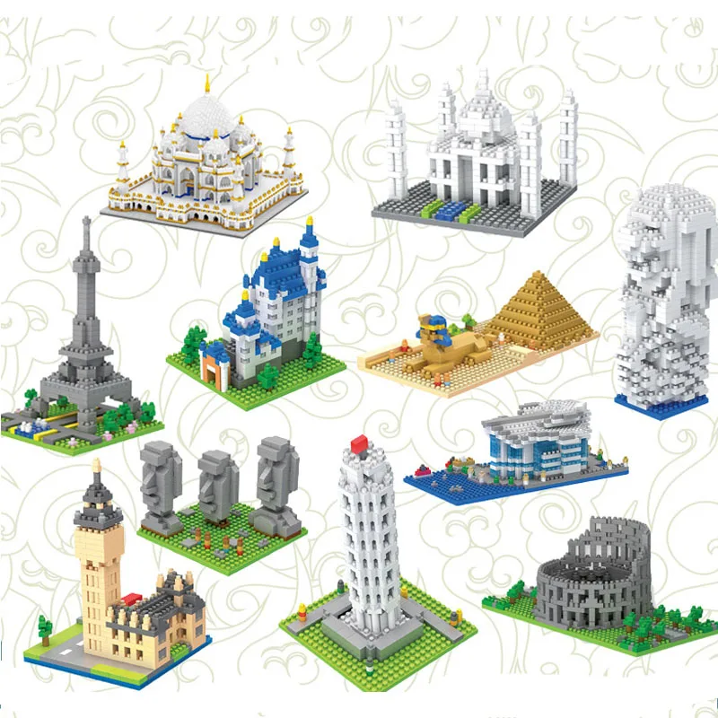 

World Famous Eiffel Tower Building Blocks City Architecture Building Block Construction Toy Children Birthday Gifts