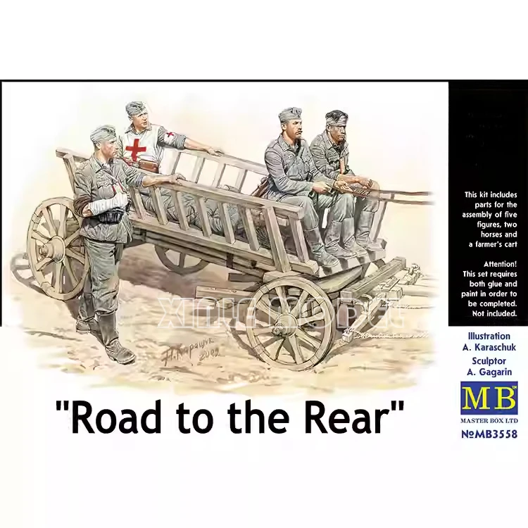 

Пластиковый сборный модельный набор Master Box MB3558 Road to the Rear 1/35
