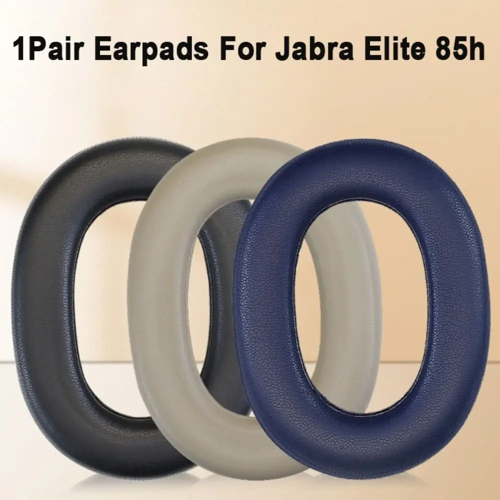 Ear Pads Headphone Earpads For Jabra Elite 85H Earpads Headphone Ear Pads Earmuff Replacement Cushion Cover Leather