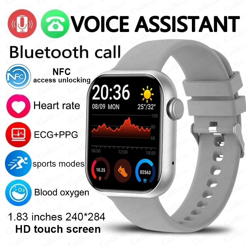 

Умные часы для фитнеса с измерением ЭКГ + ППГ