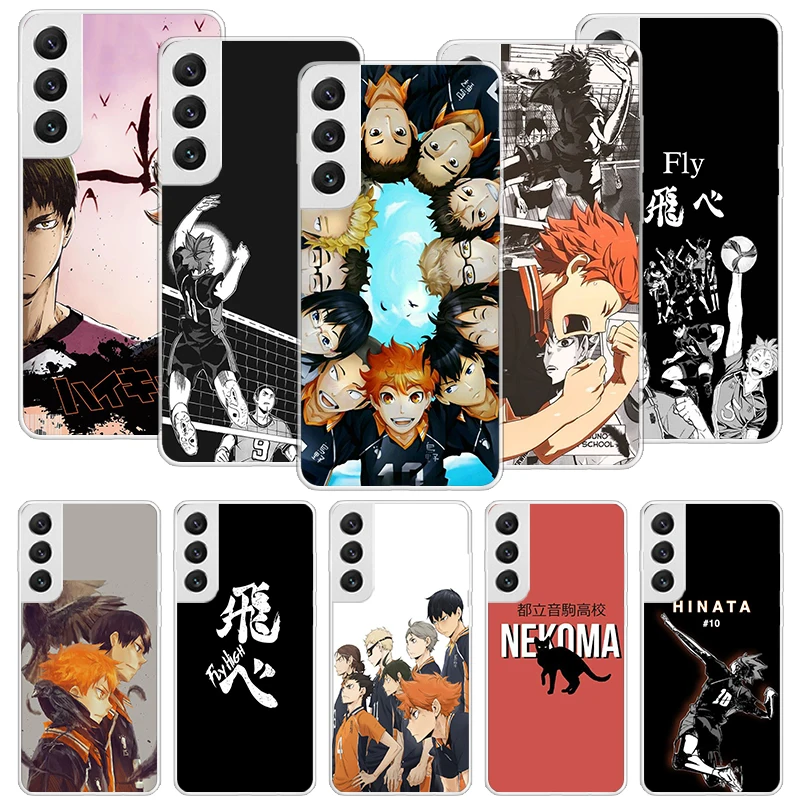 Haikyuu Oya Volleyball Anime Phone Case For Samsung Galaxy S24 S23 S22 S21 S20 Ultra S20 FE S10 Plus S9 S8 + Fundas Cover Coque