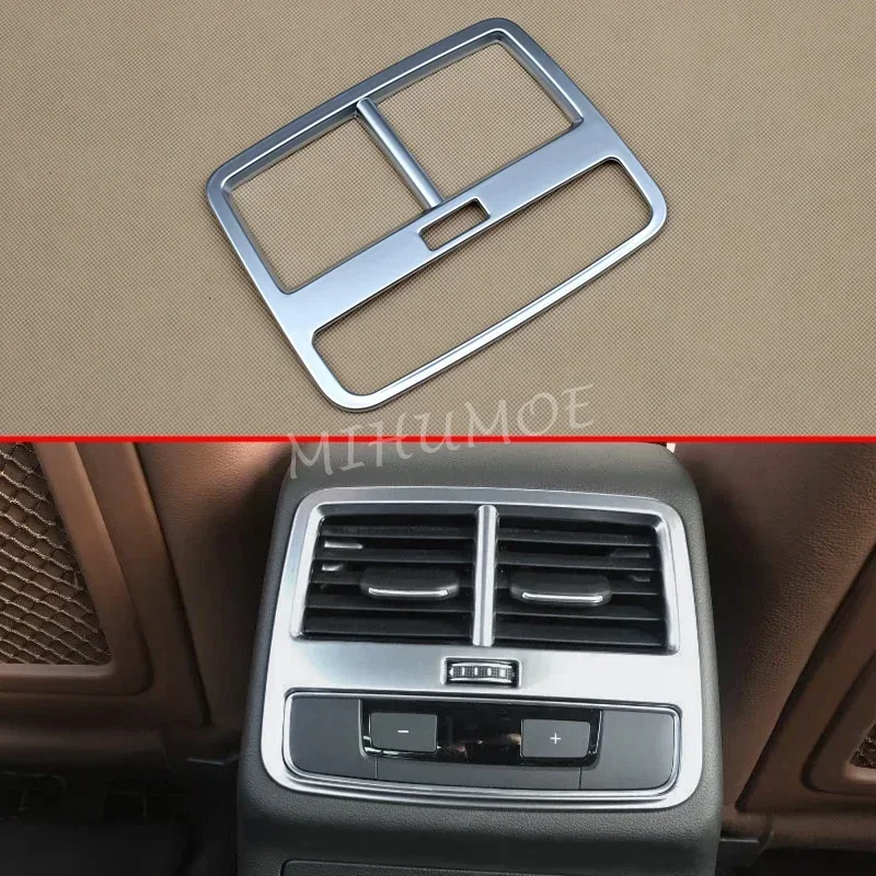 For Audi A4 B9 A5 F5 2016 2017 2018 2019 2020 Interior Armrest Box Rear Air Vent Cover Trims