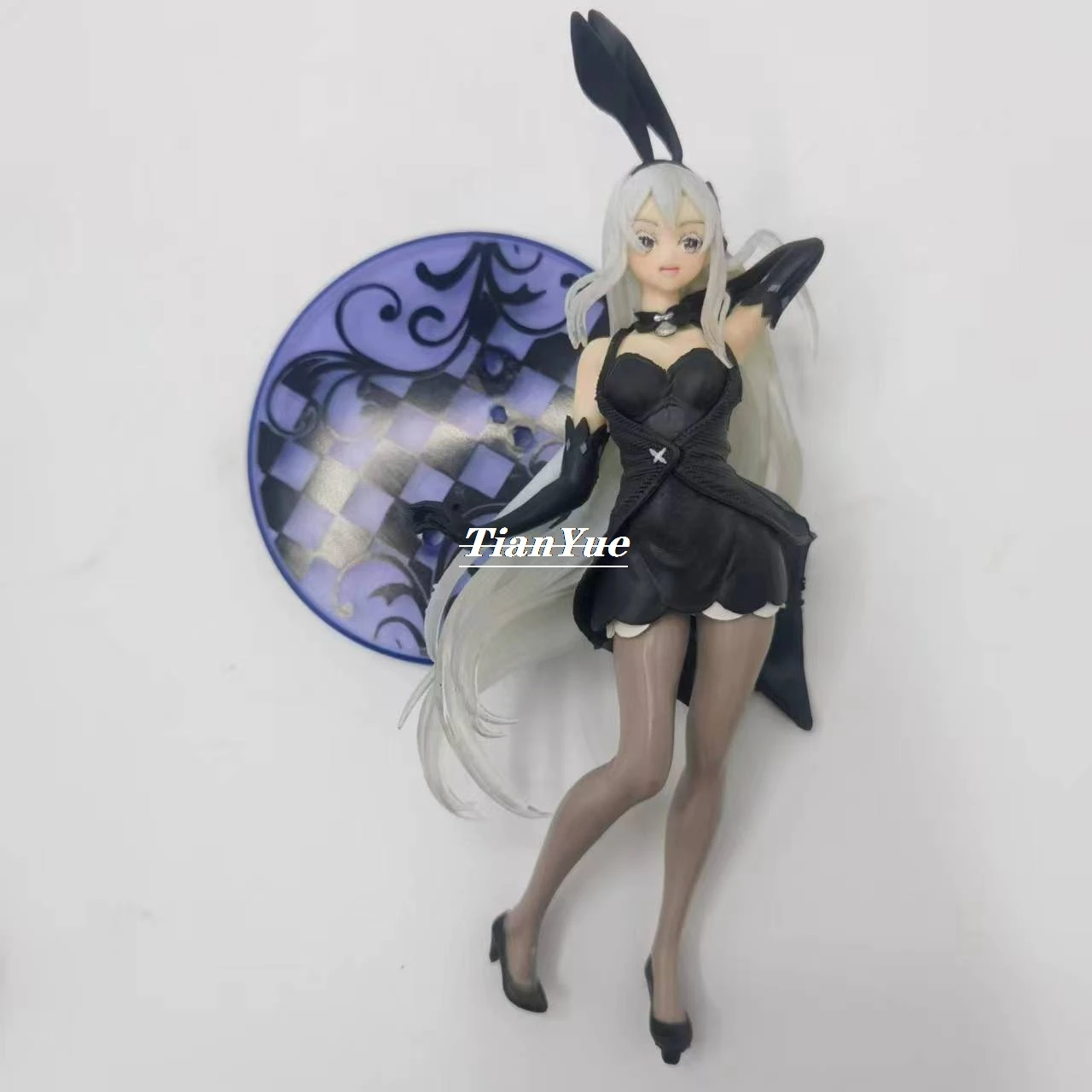 Anime Edna Zwarte Avondjurk Bunnr Versie Pvc Schattig Meisje Figuur Model Speelgoed 21Cm