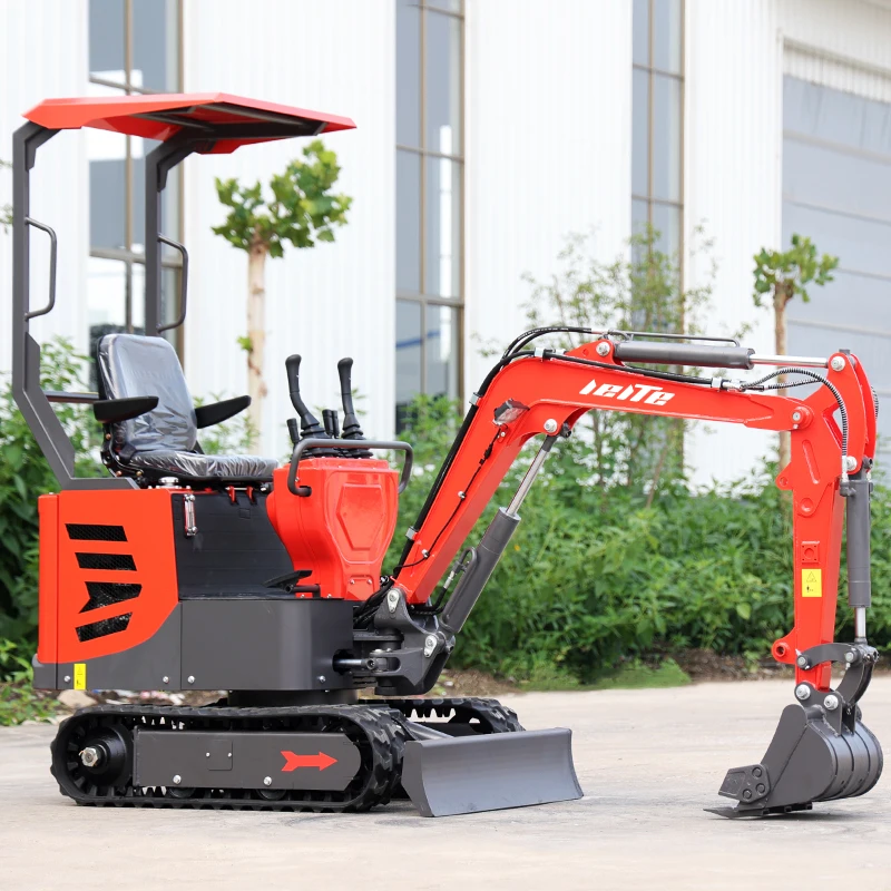 Hydraulic mini excavator customized 1 ton engineering mini excavator small excavator with ce